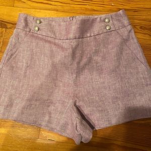 Purple Veronica Beard Shorts